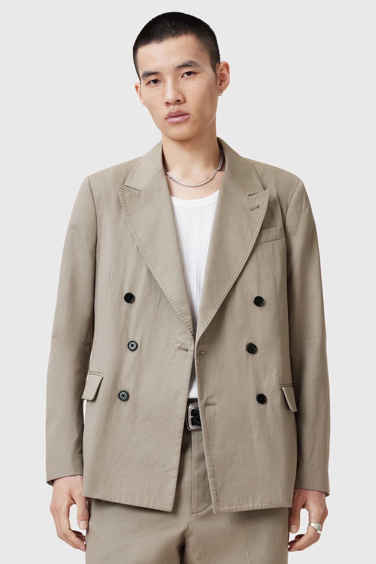 NEWTON BLAZER STONE GREY 4