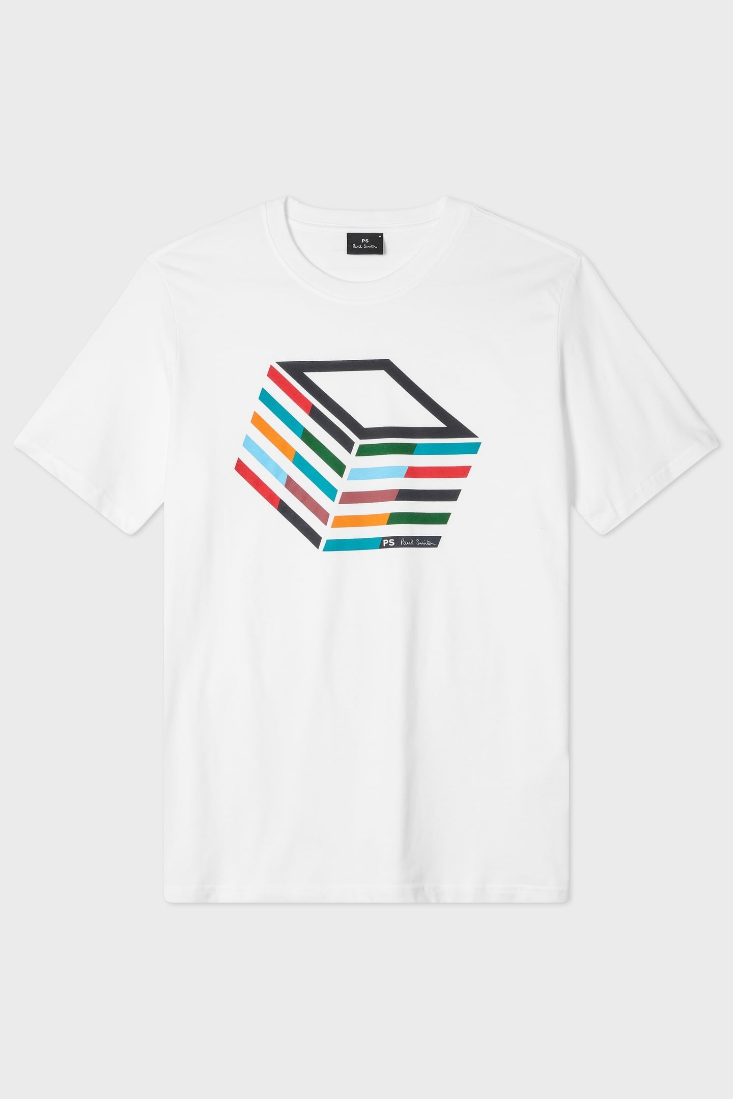 REG FIT T SHIRT CUBE WHITE 1