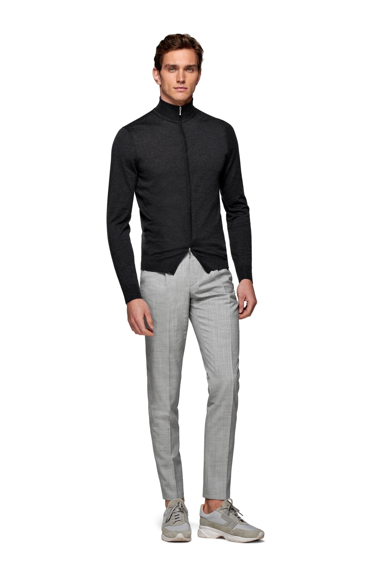 FULL ZIP LUXURY DARK GREY GREY 1