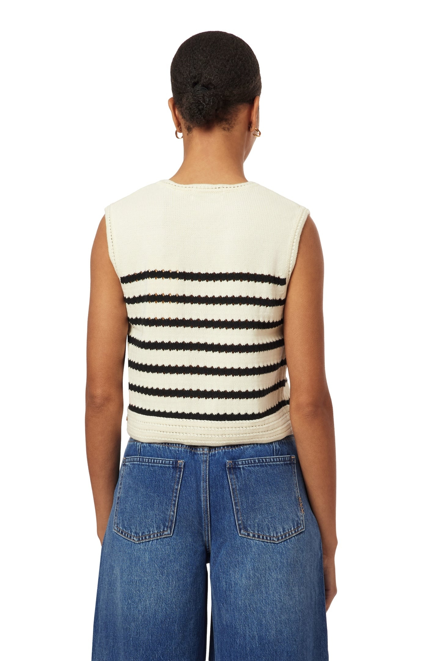 CREW NECK VEST SUGAR SWIZZLE / BLACK NIGHT 3