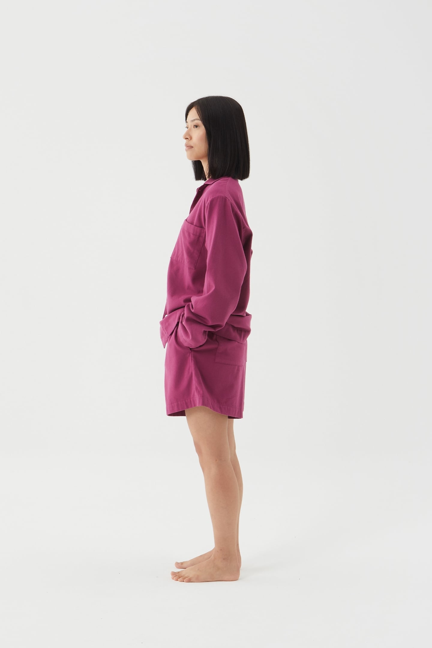 UNISEX FLANNEL, PYJAMAS SHORTS GRAPE 5