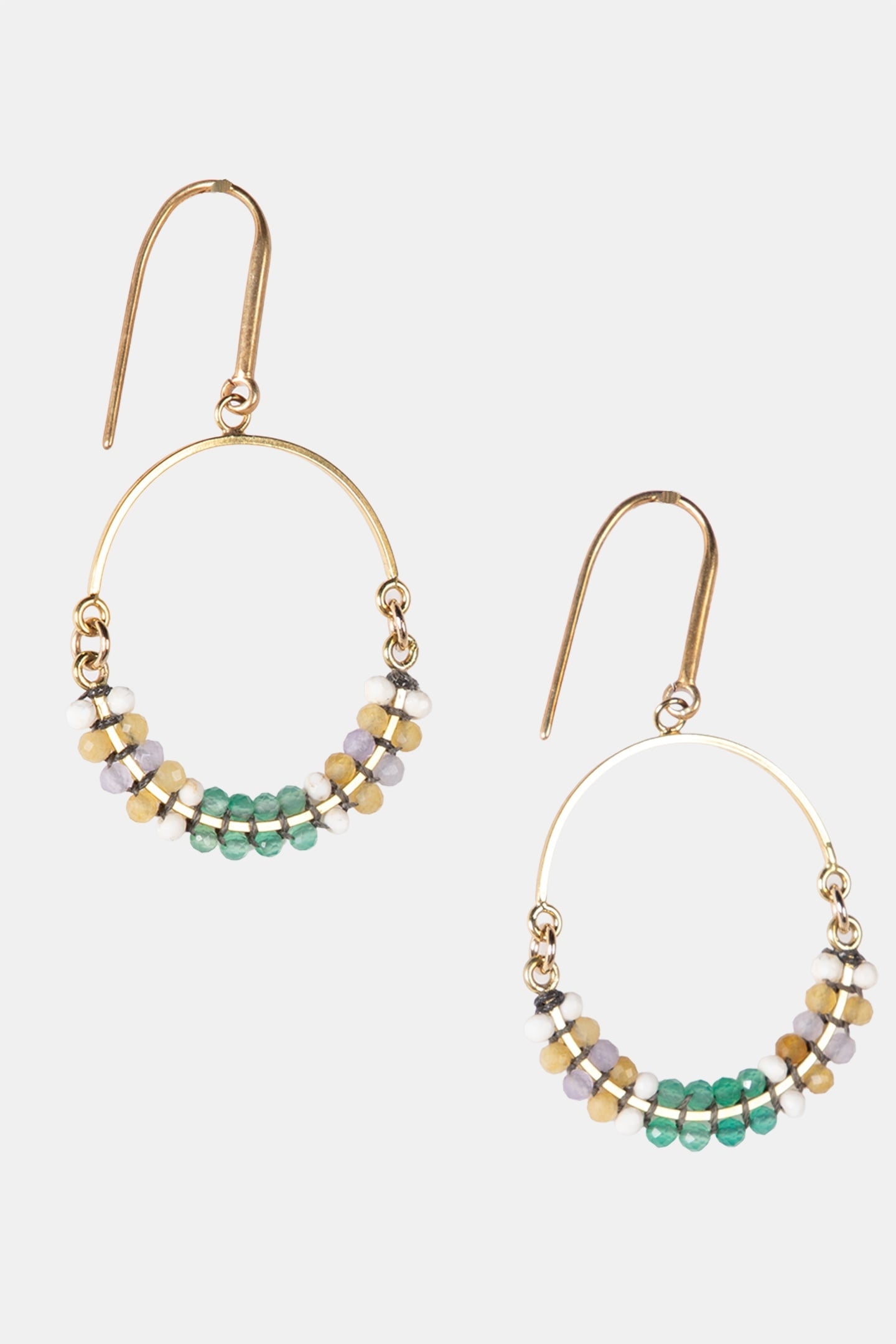 EARRINGS BIJOUX GREEN 2