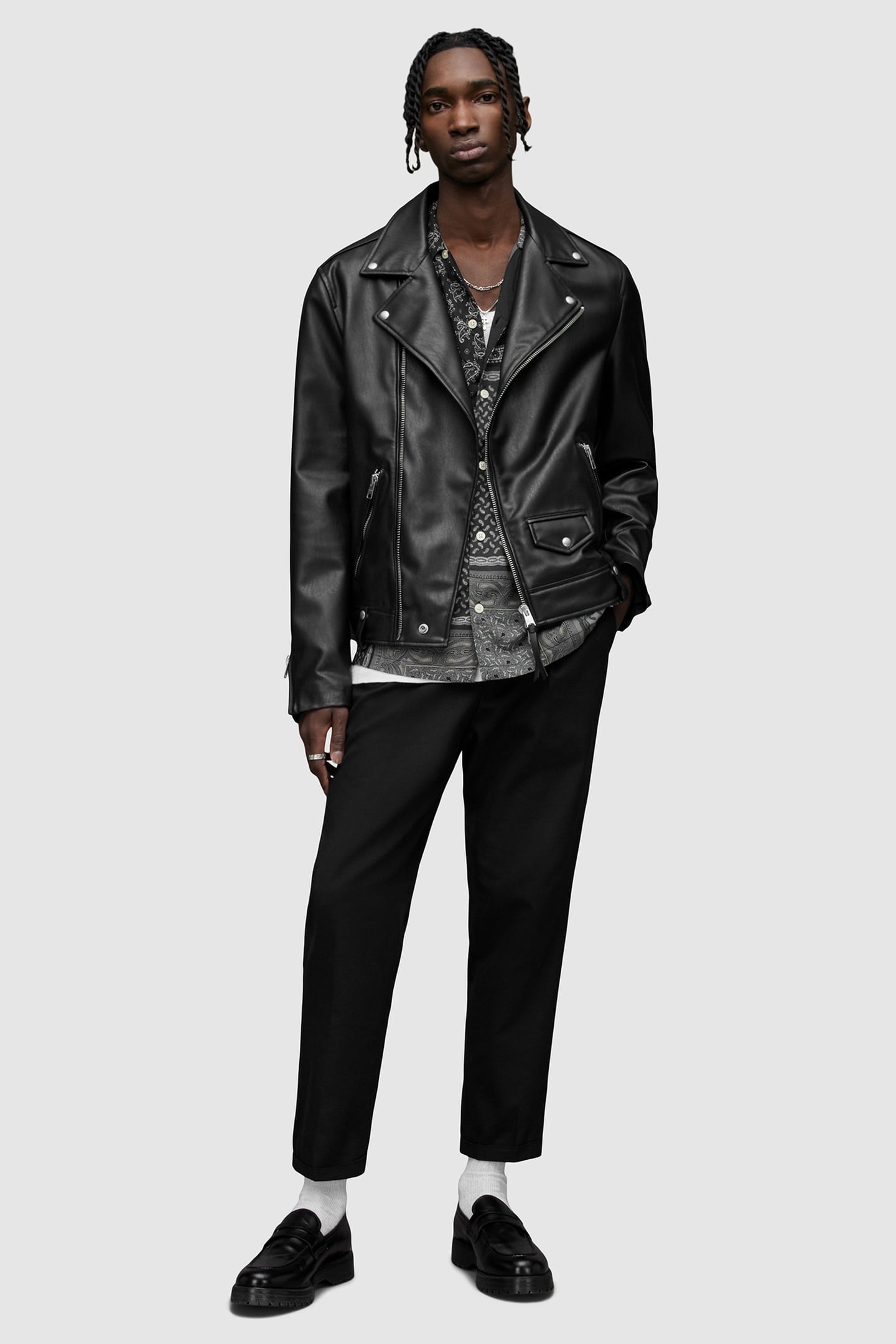 MILO FAUX LEATHER BI BLACK 1