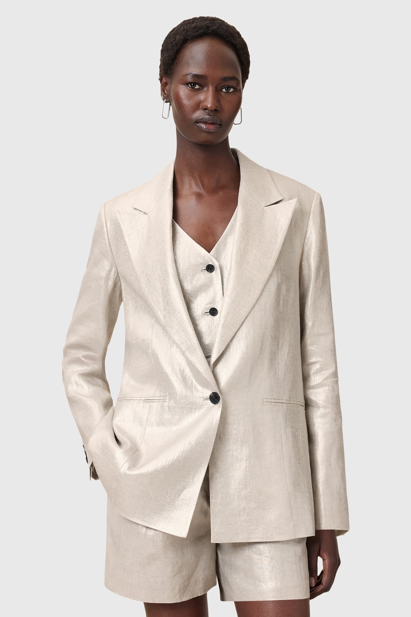 AVERIE BLAZER SILVER GREY 4