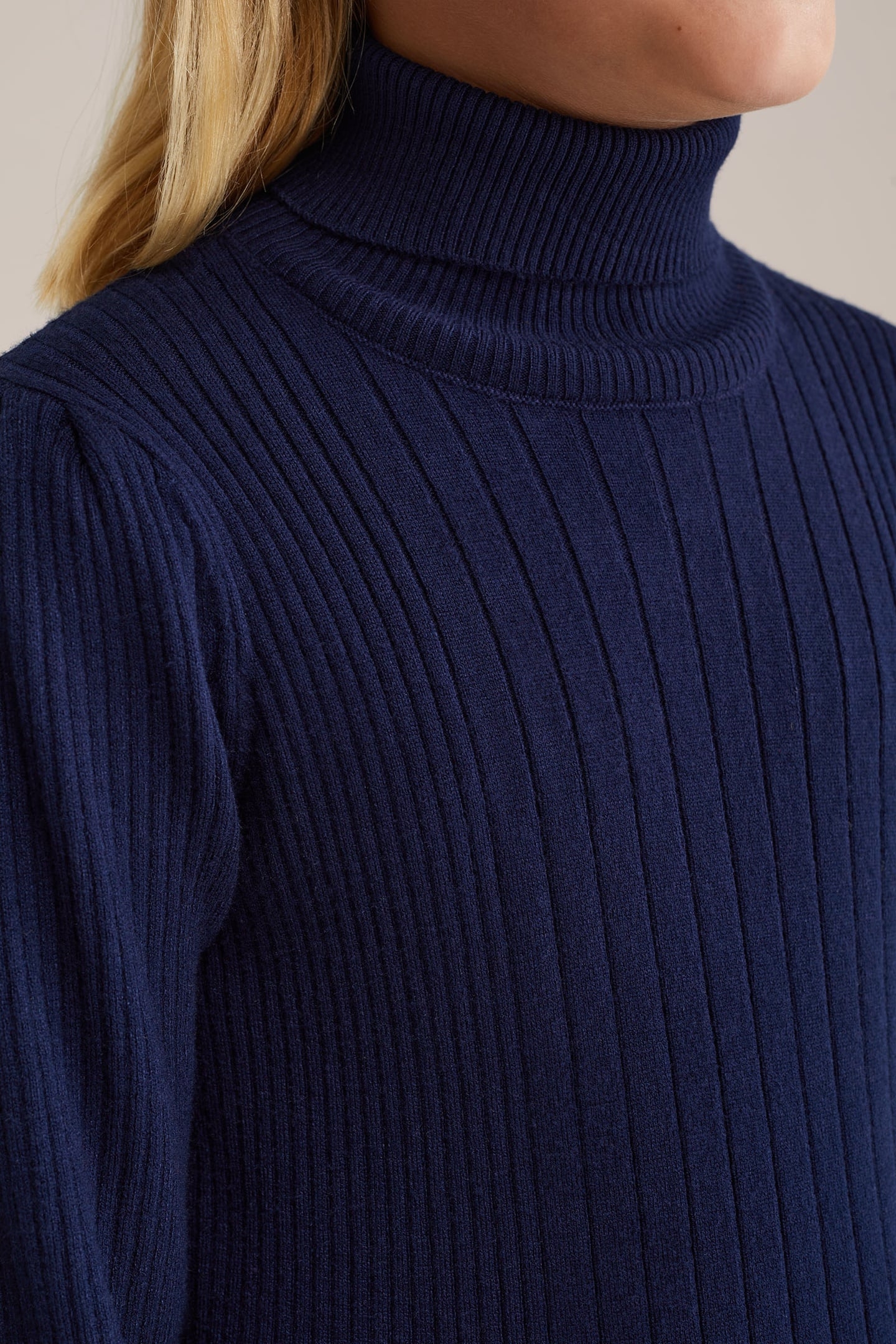 DRESS MID LENGTH NAVY BLUE 5