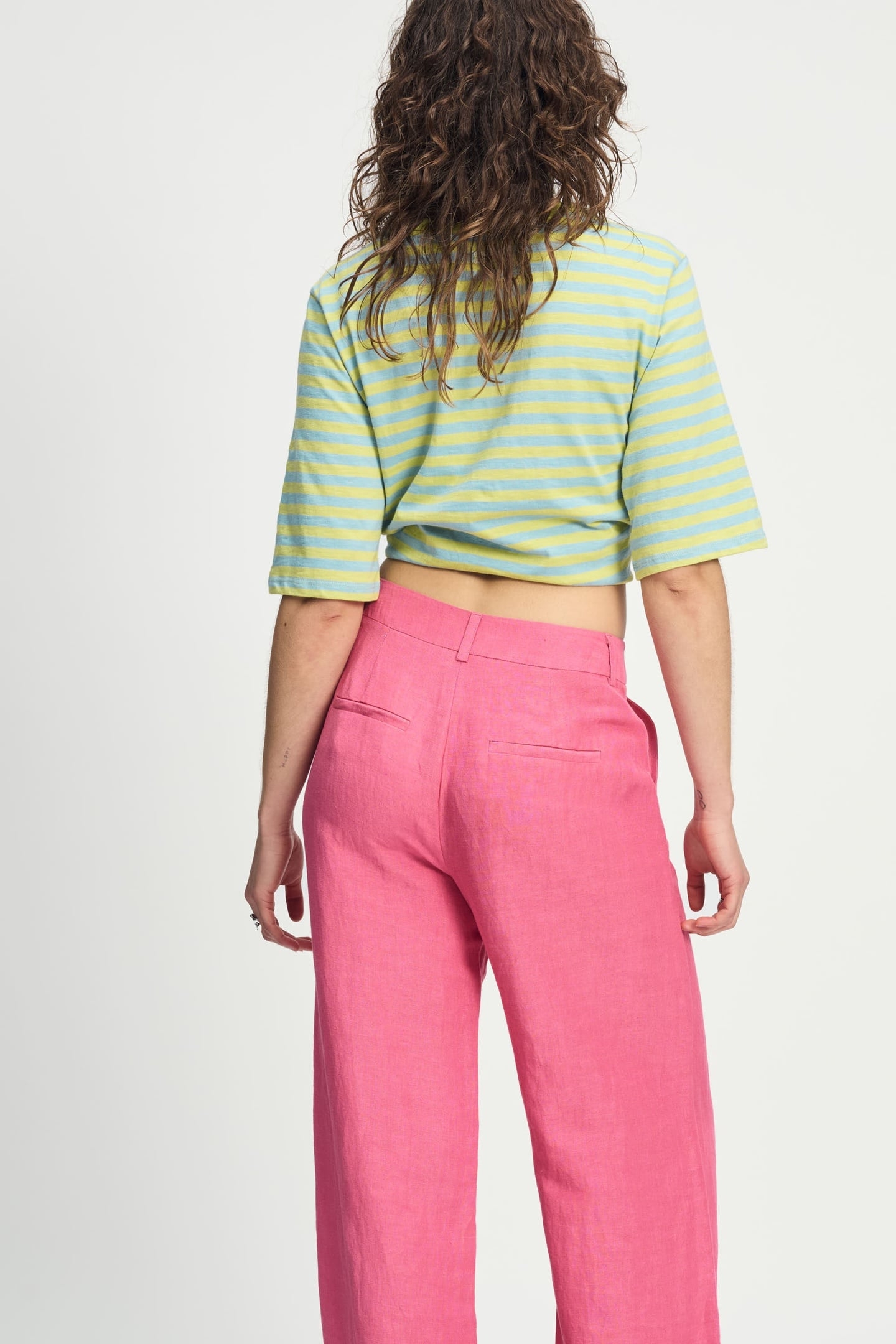 PANTS - RASPBERRY LINEN 4