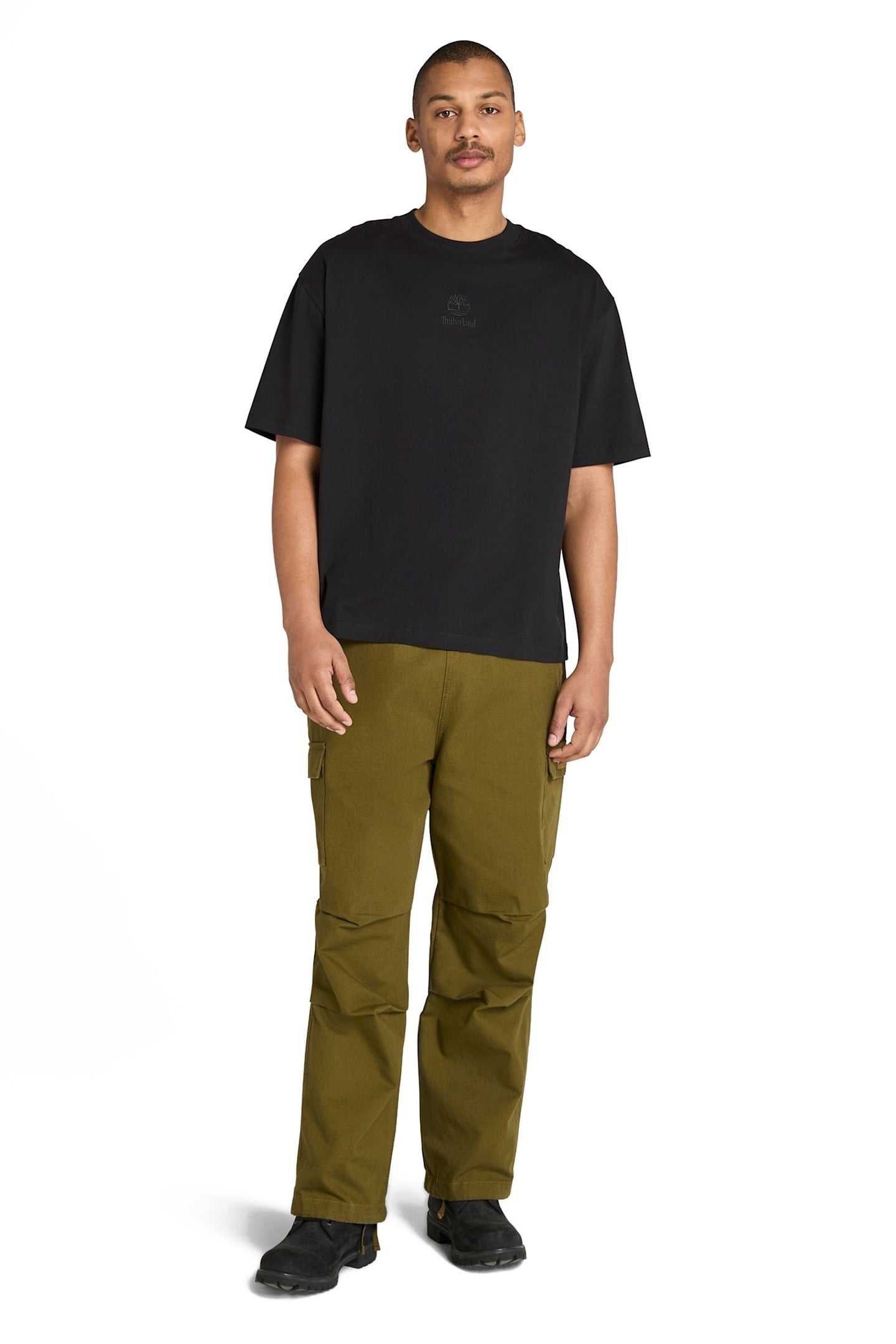 HAMPTHON TONAL STACK LOGO TEE BLACK 5