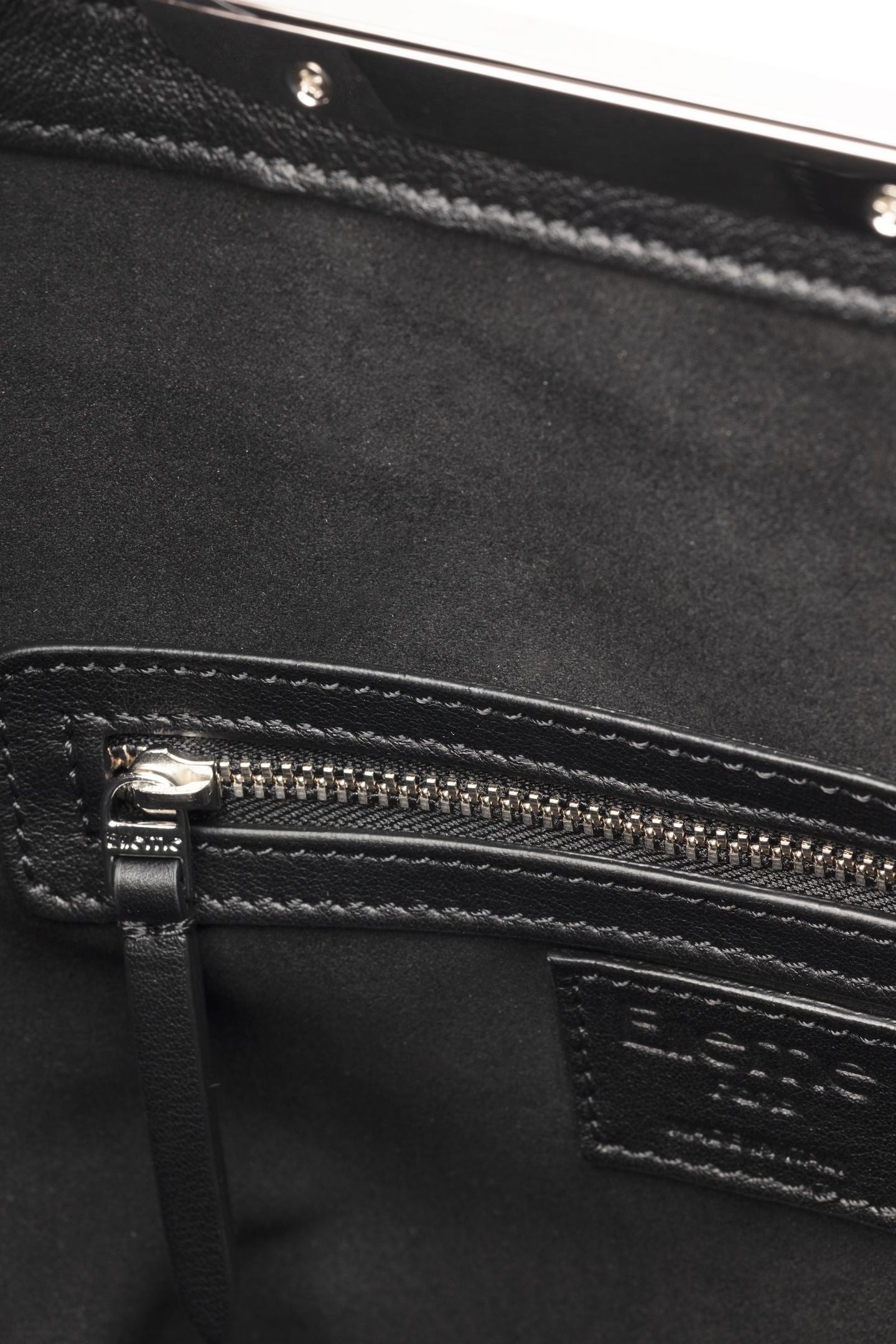 GEMINI PEBBLED LEATHER BLACK-SILVER 4