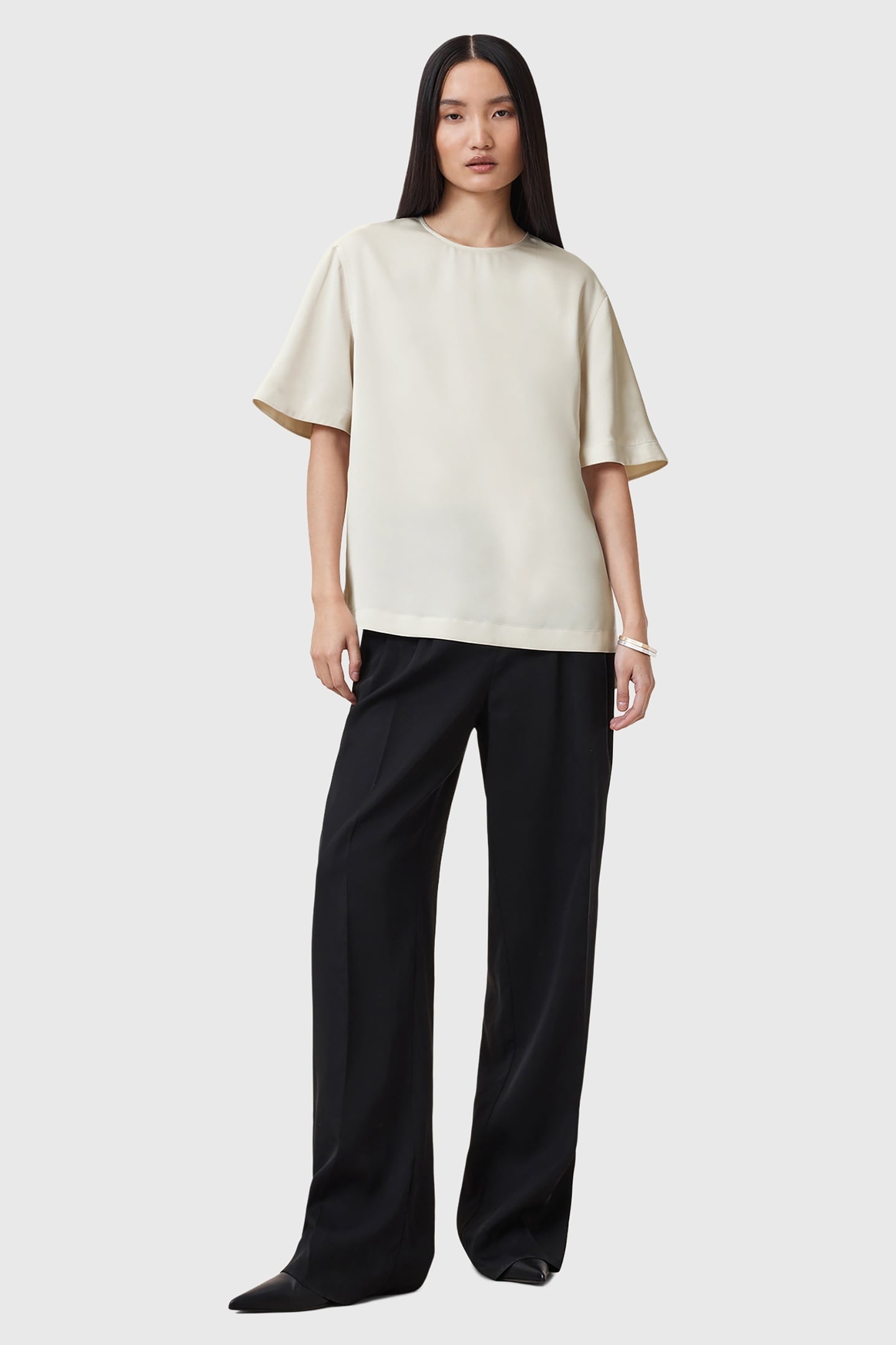 AMELIE SATIN TEE TOFU WHITE 3