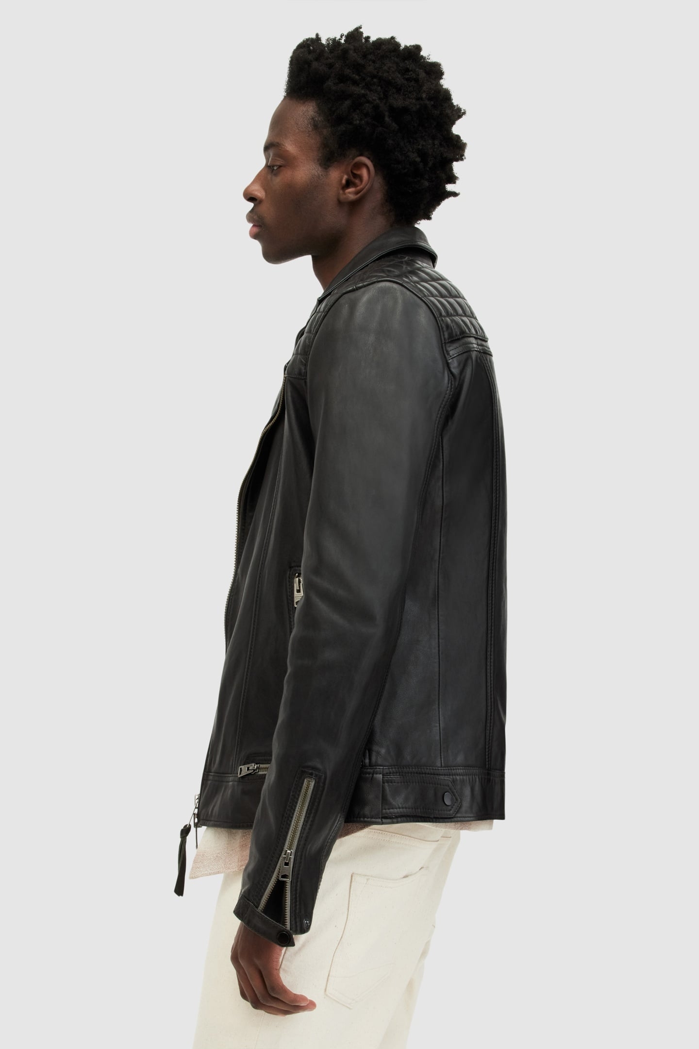 CONROY LTHR BIKER INK NAVY 3