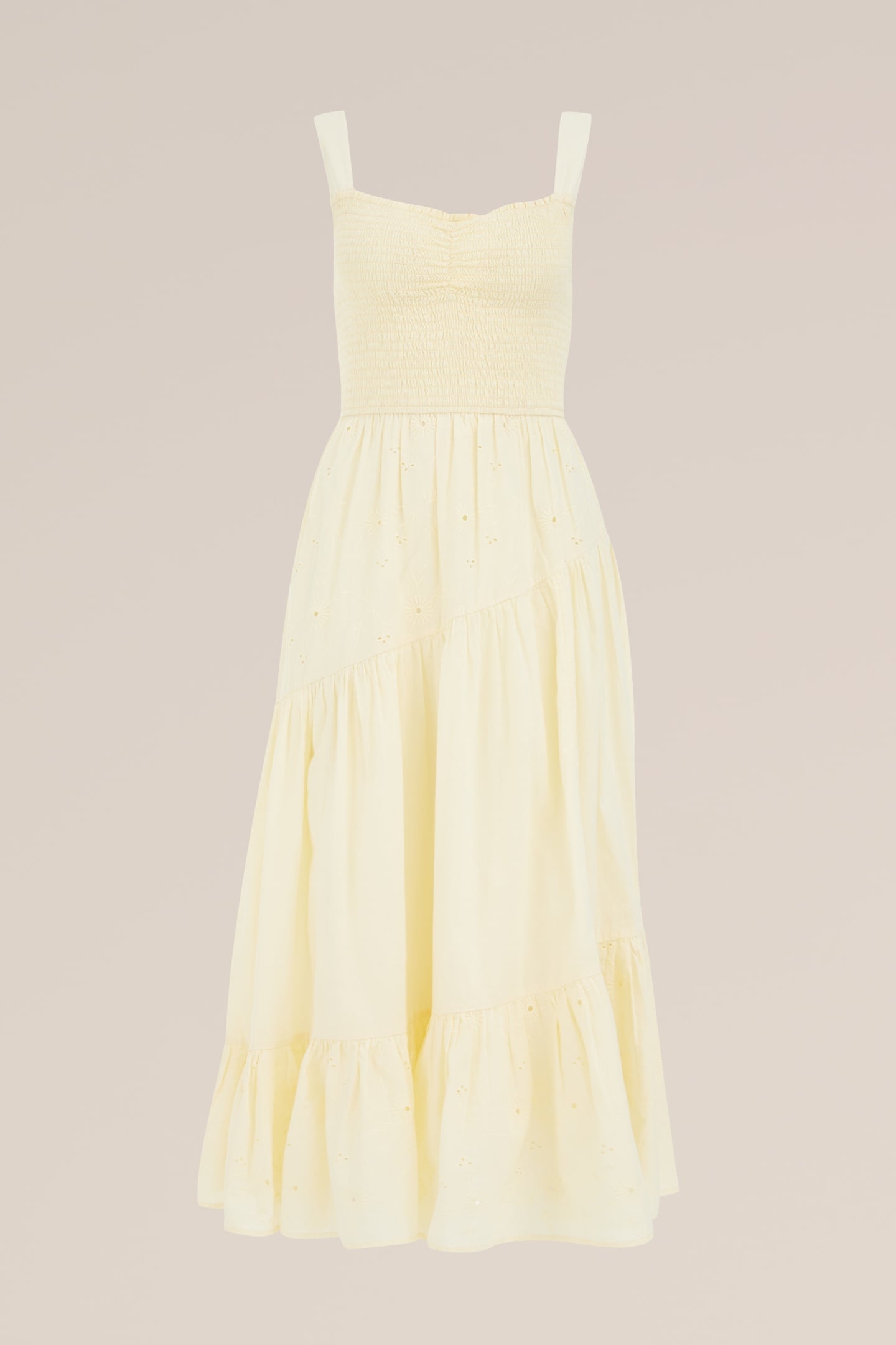 DRESS MAXI LENGTH LIGHT YELLOW 4