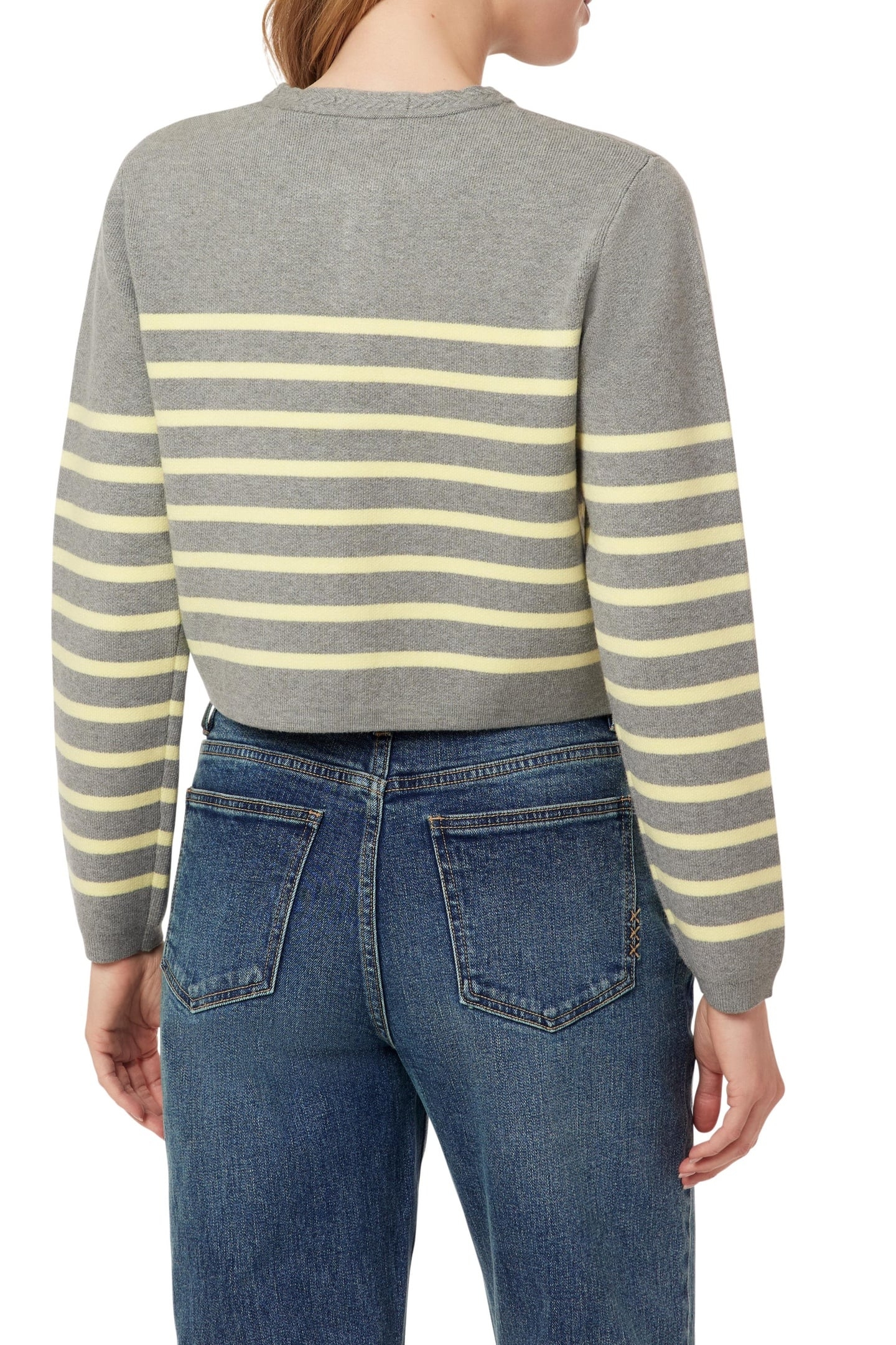 SWEATER MEDIUM GREY HEATHER/YOUNG WHEAT 5