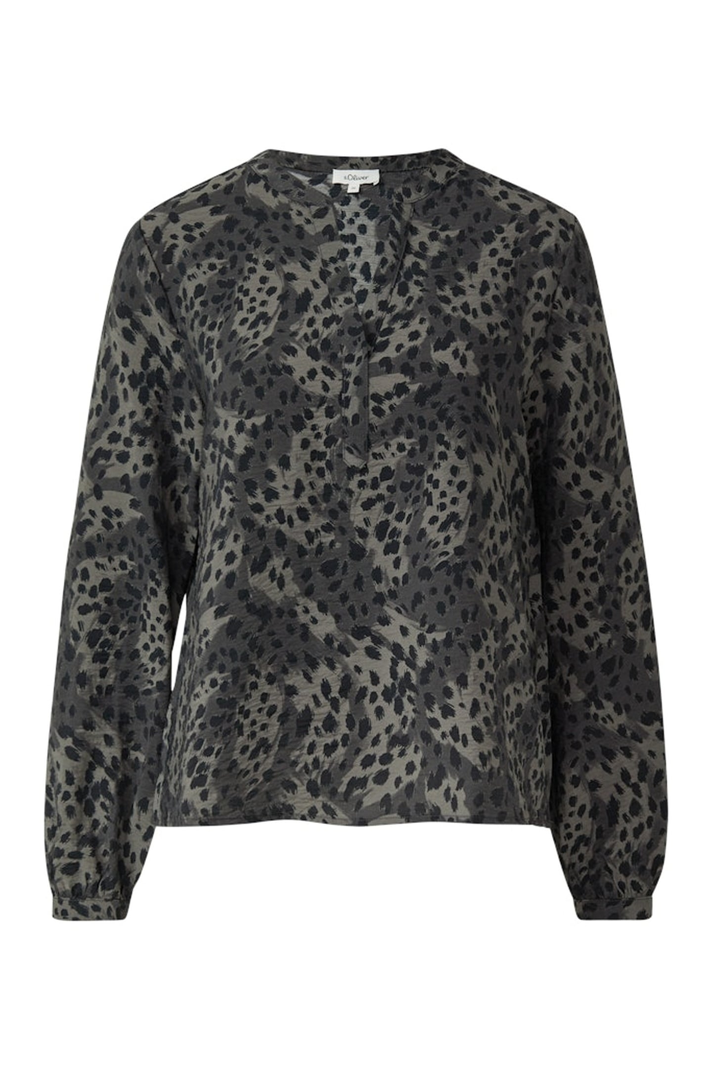 S.OLIVER BLOUSES GREY/BLACK 4