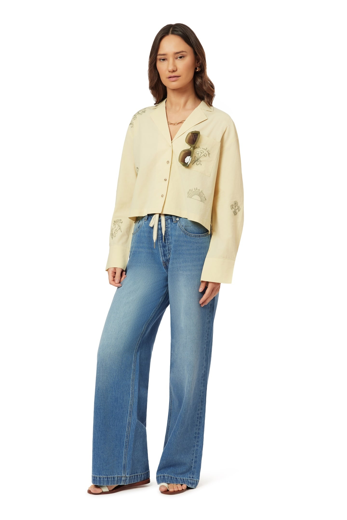 EMBROIDERED SHIRT CHINO GREEN 4