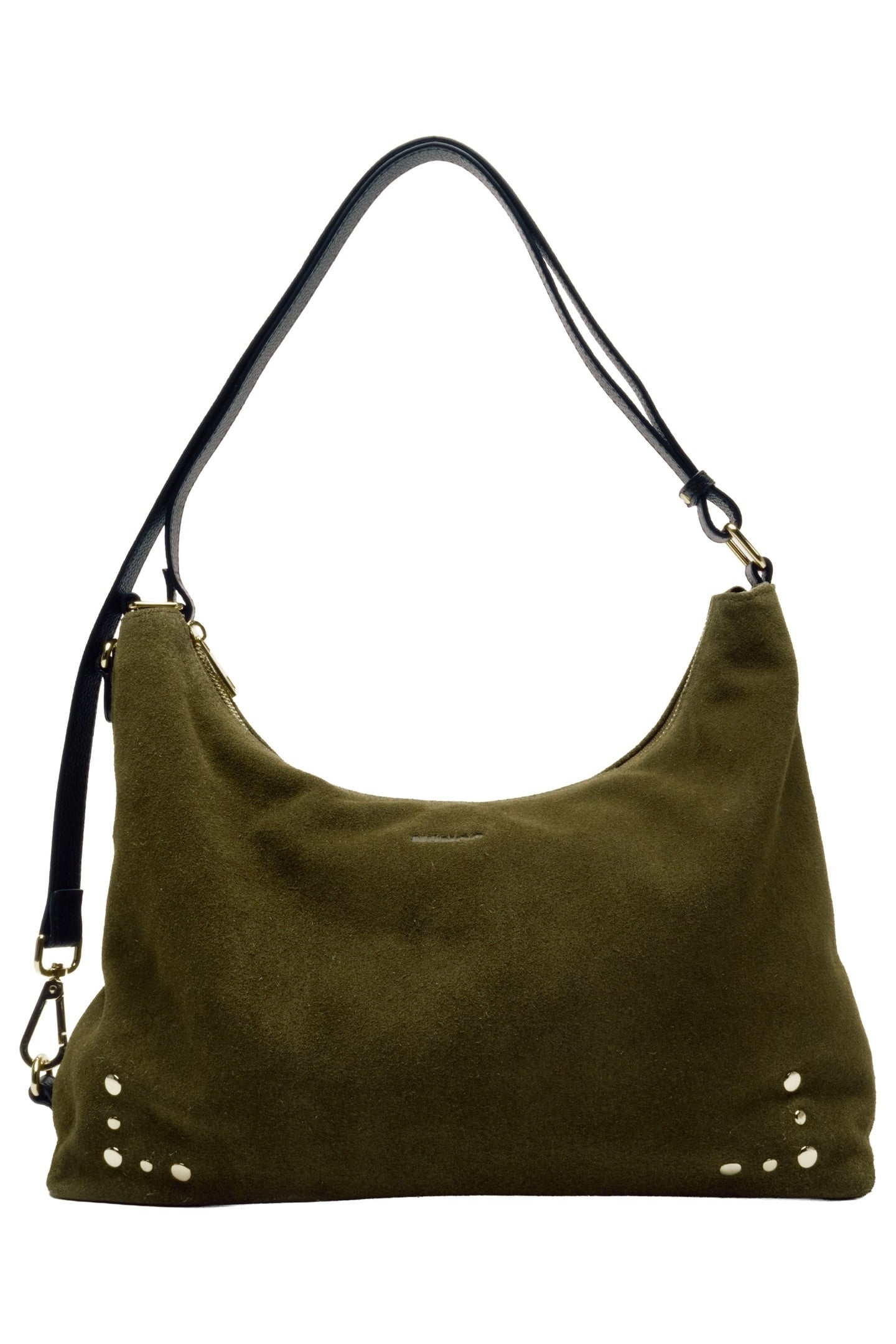 RIO SUEDE DARK OLIVE W. GOLD 2