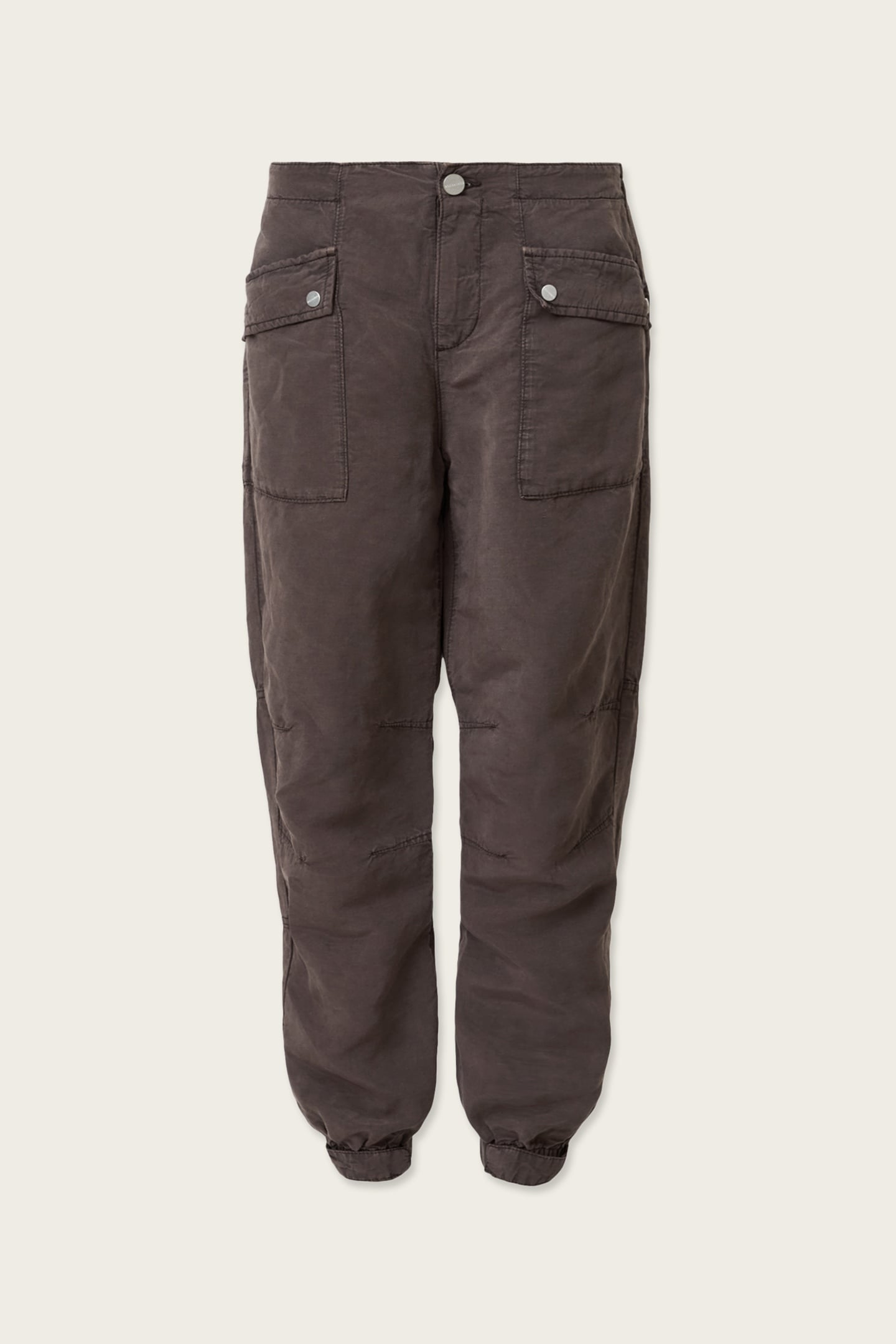 VAL TENCEL TROUSER DARK BROWN 3