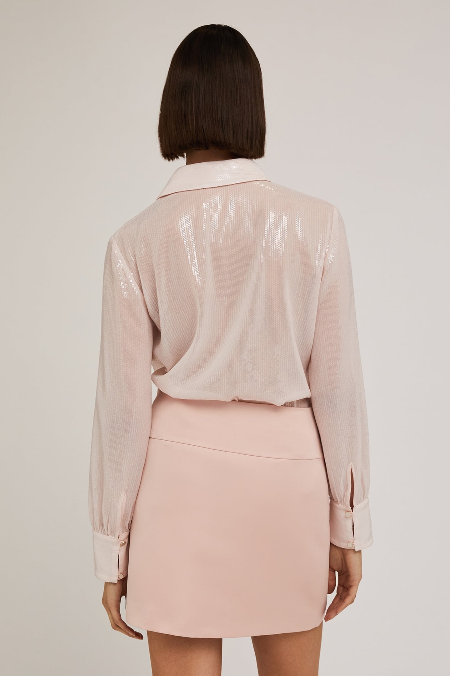 FULL-SEQUIN TULLE SHIRT PINK 2