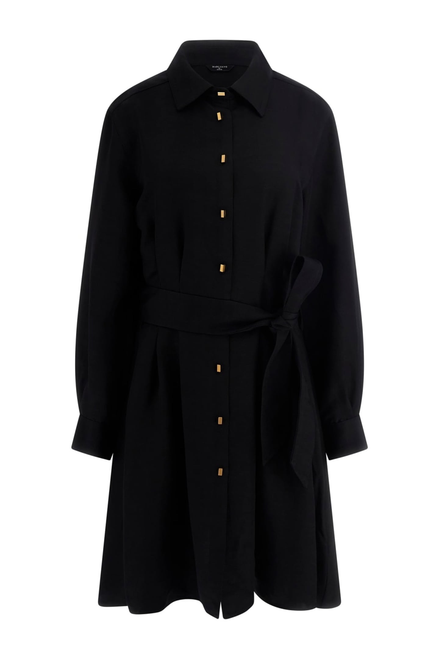MARCIANO BY GUESS GRETA LS CHEMISIER DRESS JET BLACK 1