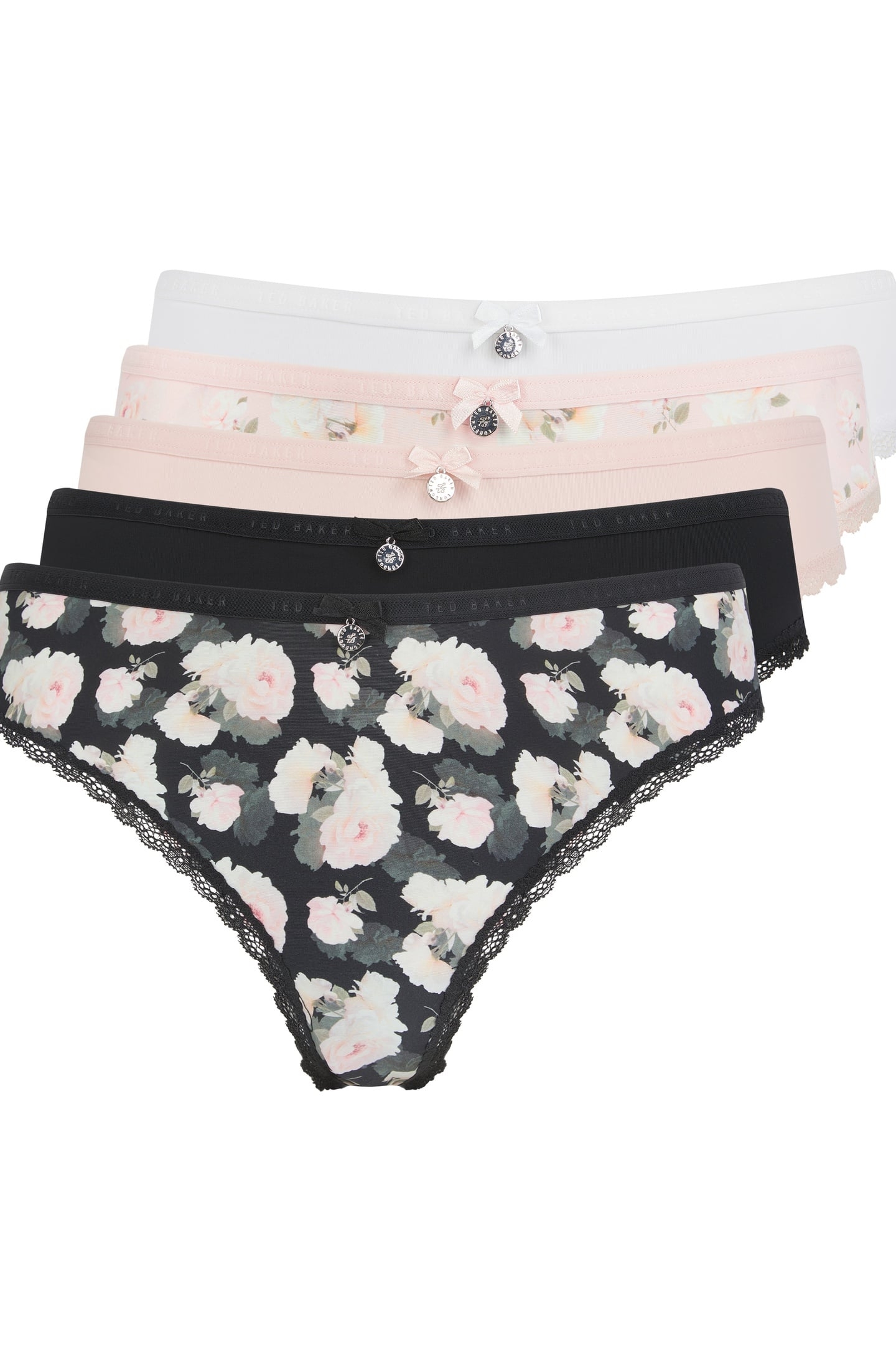 SENNA 5PK BRIEF BARELY THERE/ BLACK PRINT/ WHITE/BARELY THER 1