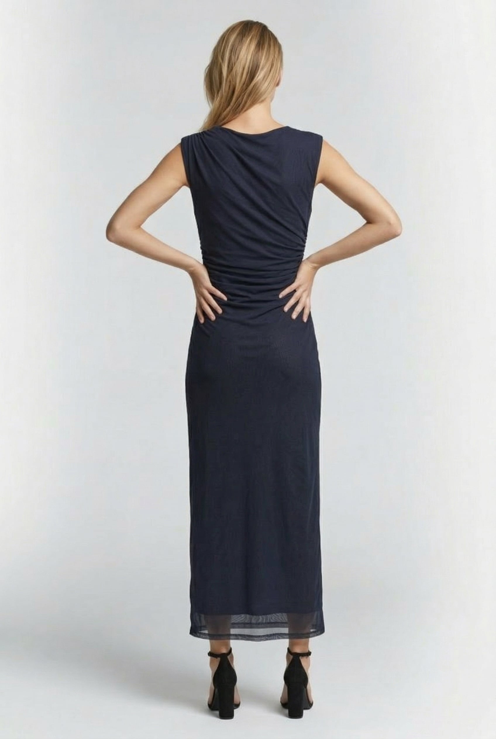 THORA MESH DRESS BLUE 2