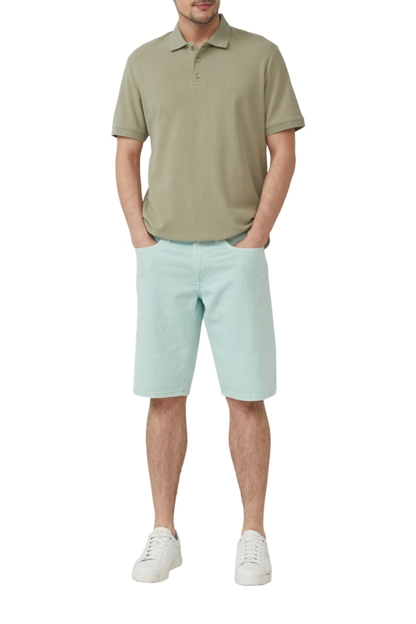 JEANS SHORTS SOFT SAGE 2