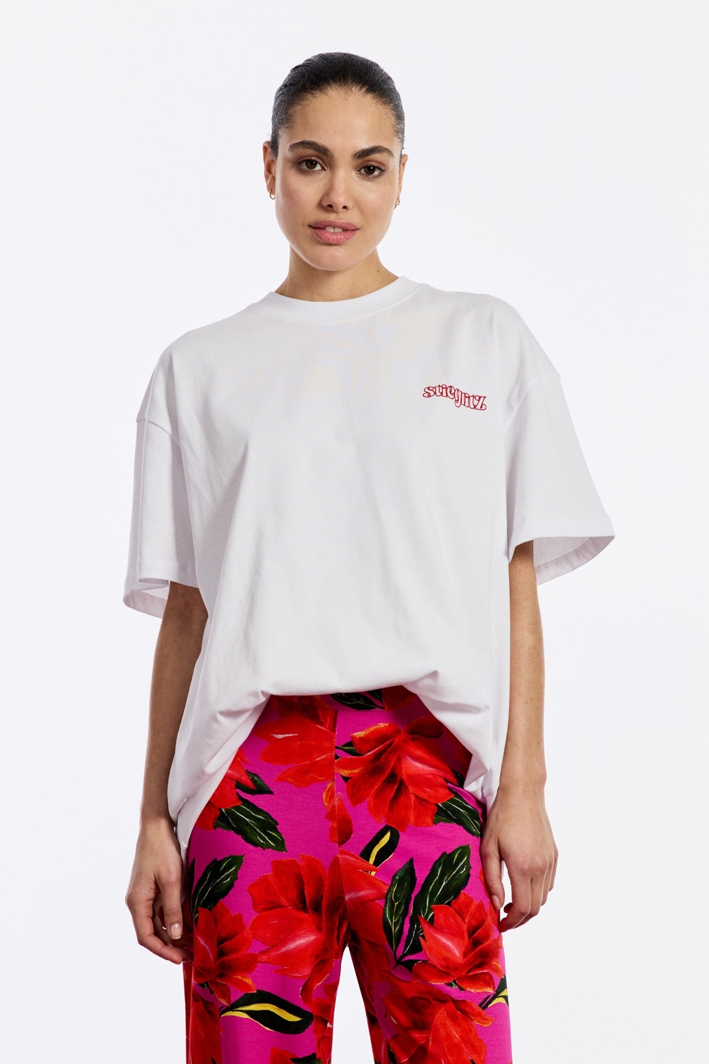 WORLD OF STIEG OVERSIZED T-SHIRT WHITE 1