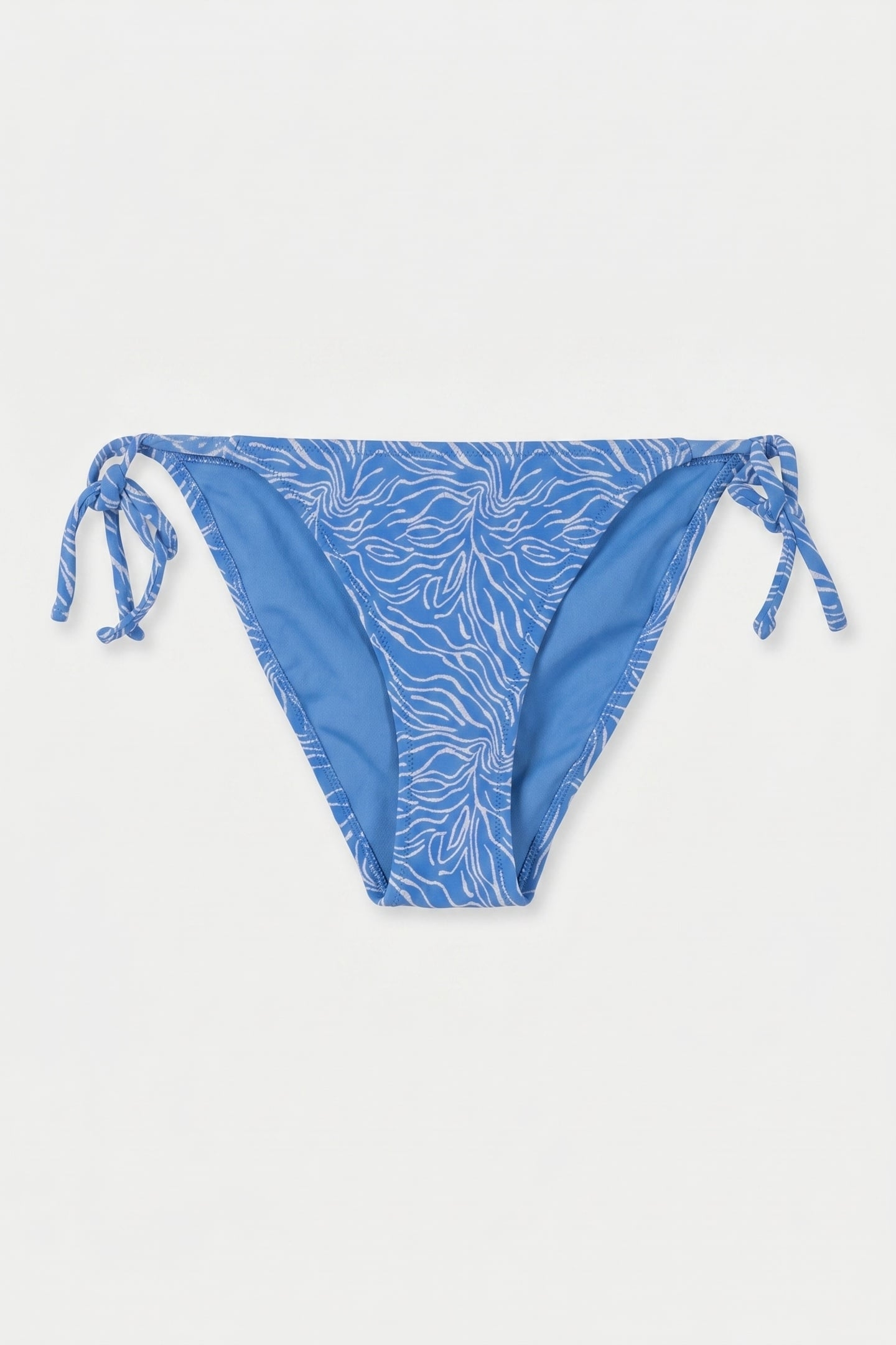 STRAP BIKINI BOTTOM WATERLILY STRUCTURE BLUE WATERLILY STRUC 2