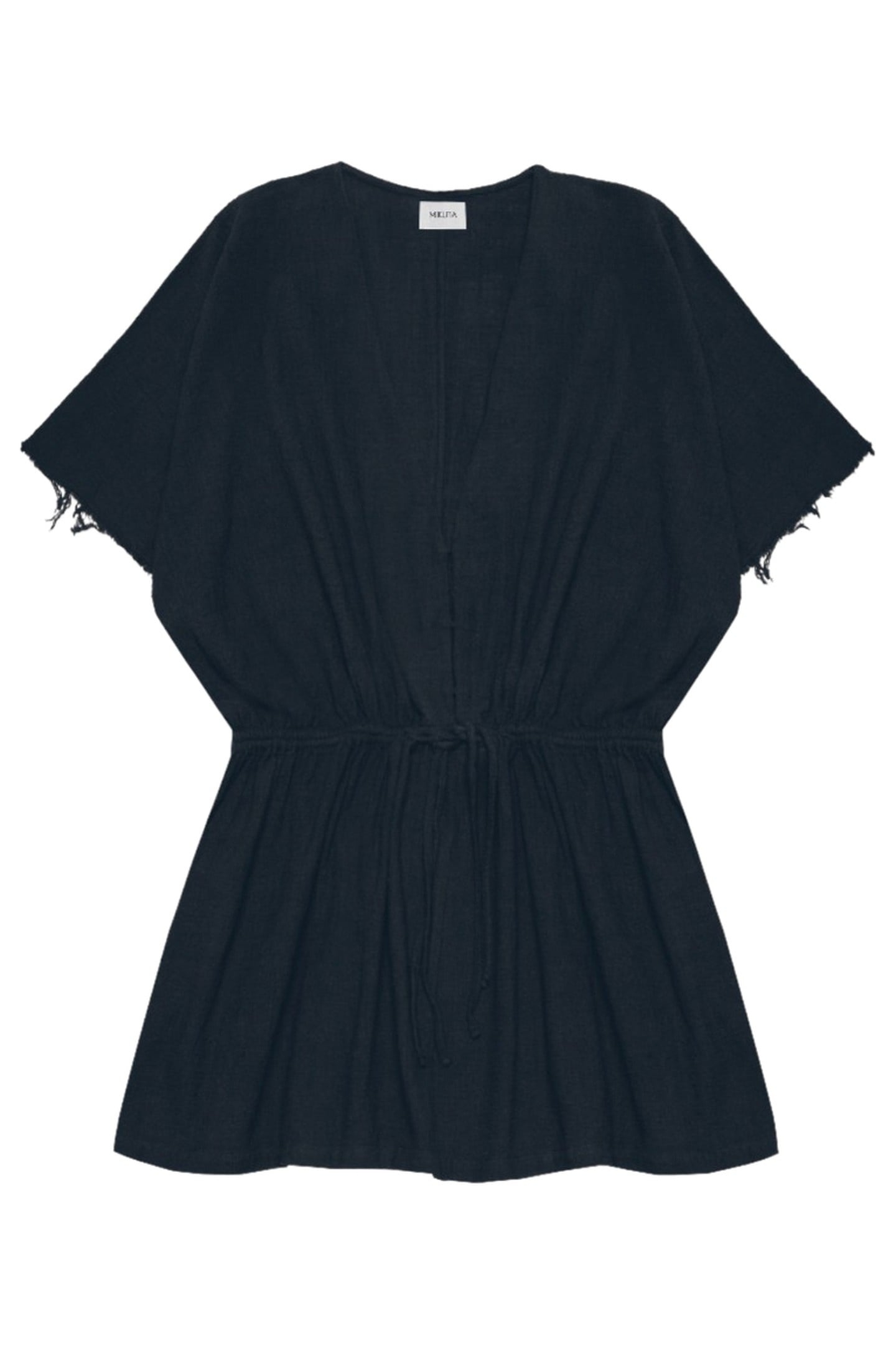 THE BLACK SHORT KAFTAN DRESS BLACK 3