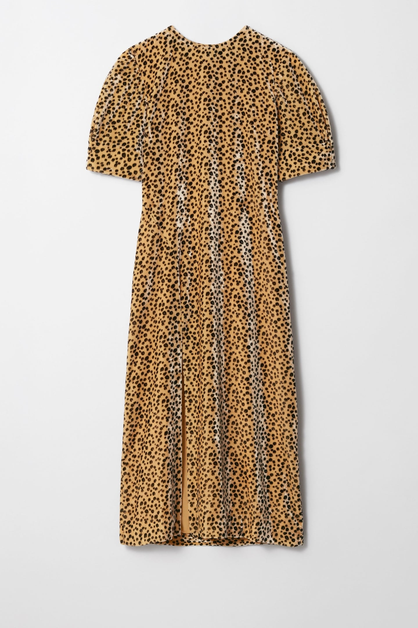 ACELIA VELVET DRESS PARTY YELLOW 3