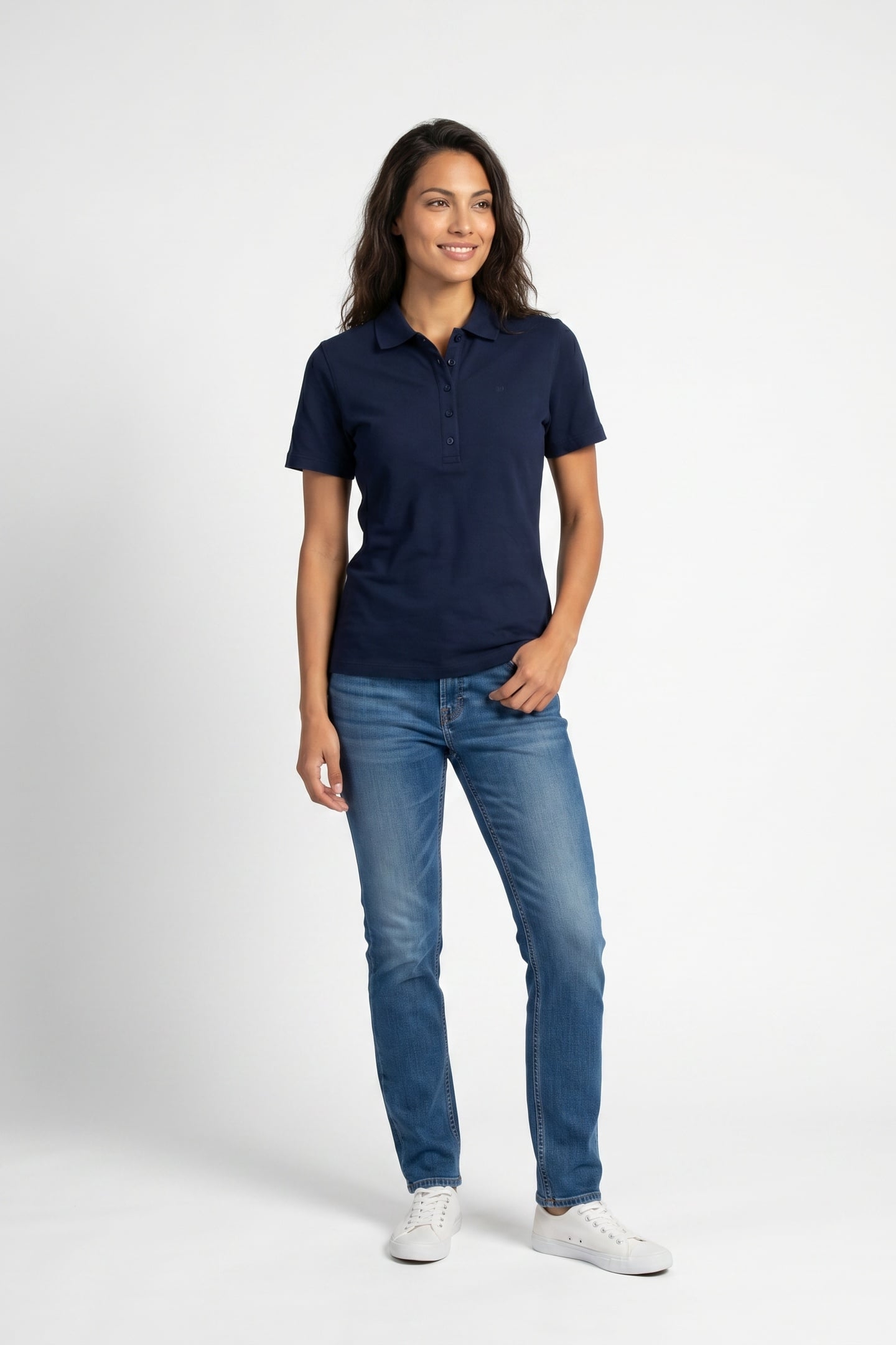 BASIC POLO PIQUE SS BLUE 1