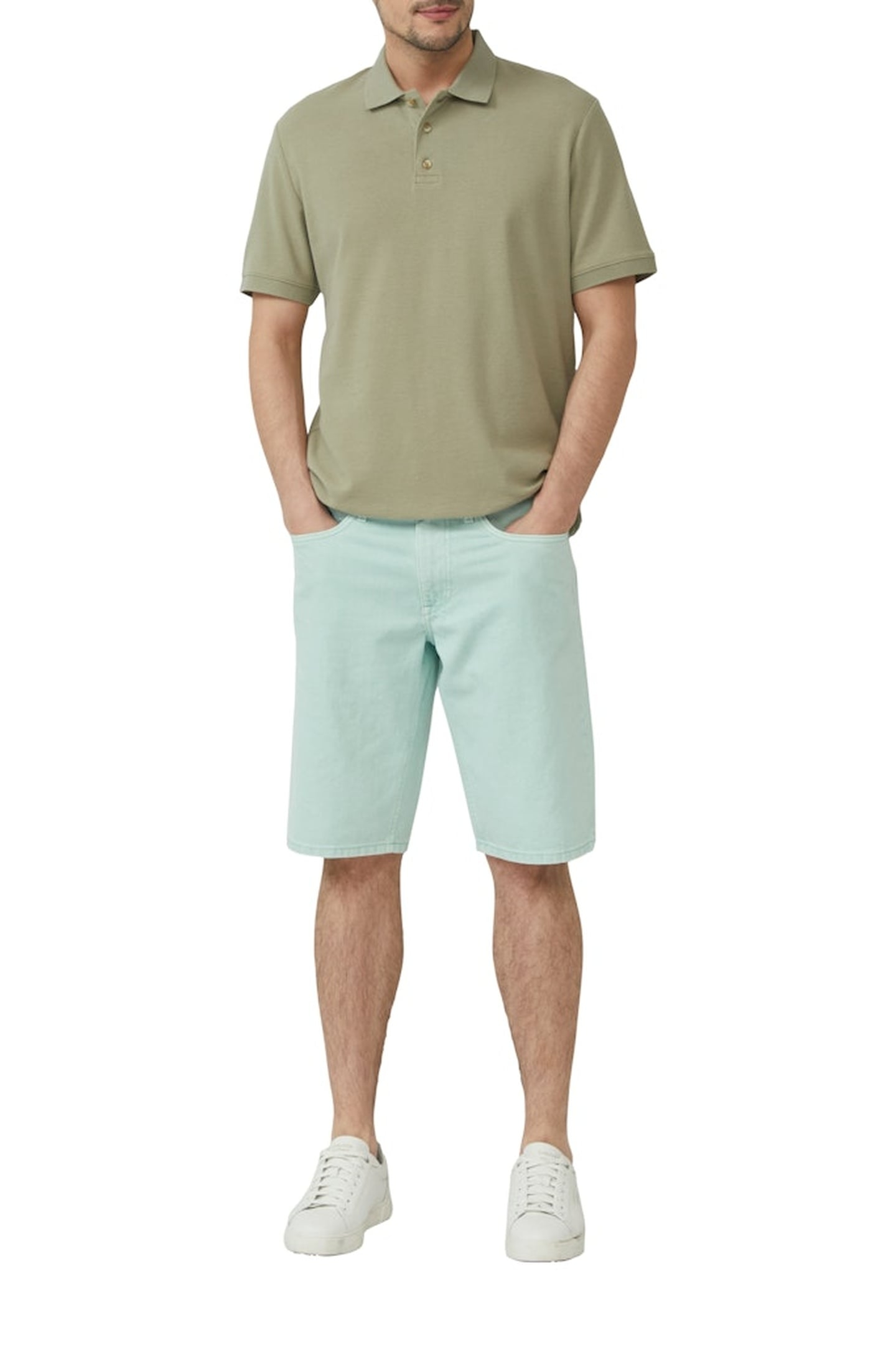 JEANS SHORTS SOFT SAGE 4