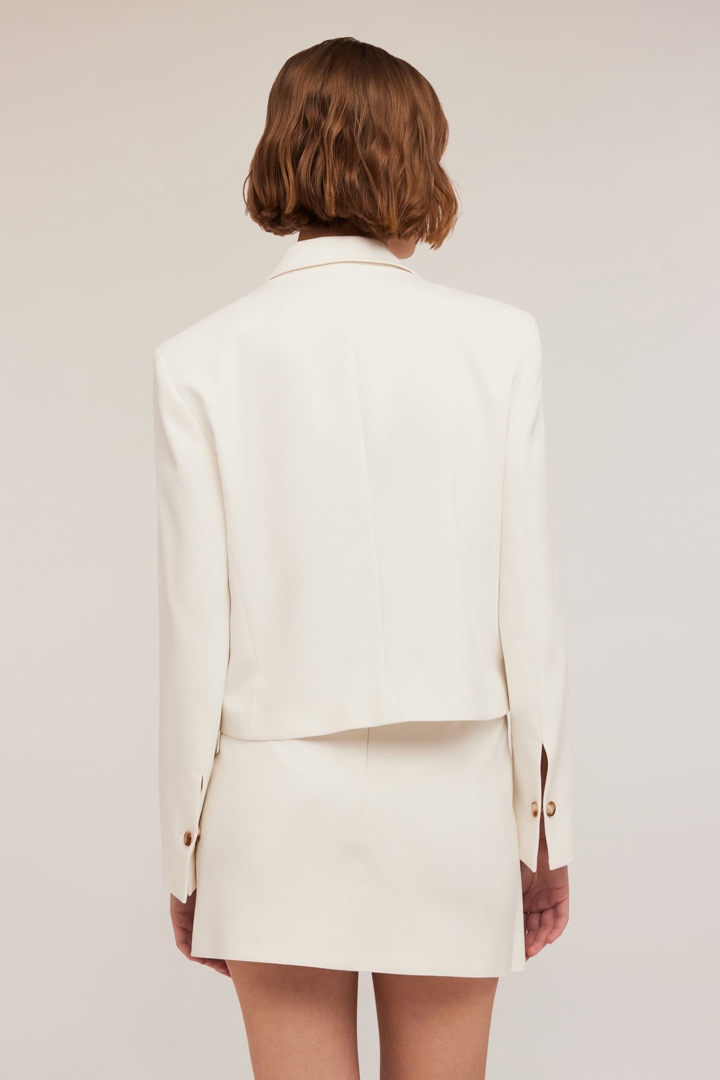 TAILORED SHORT BLAZER WHITE 2
