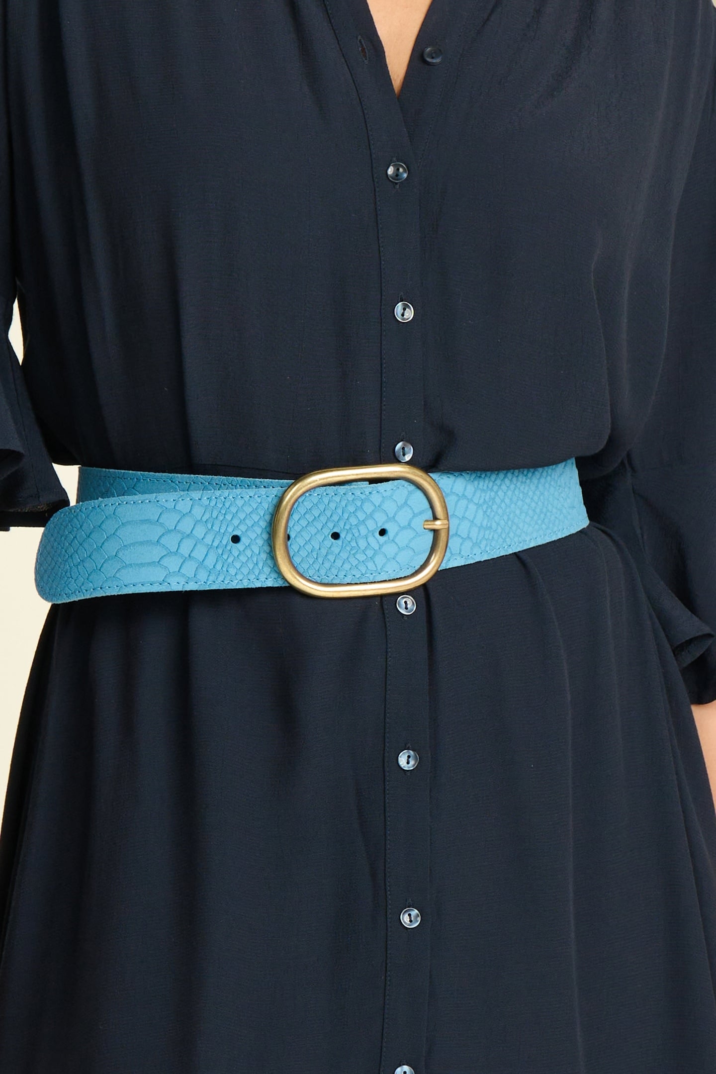 BELT - OLIVIA SUEDE SKY BLUE 1