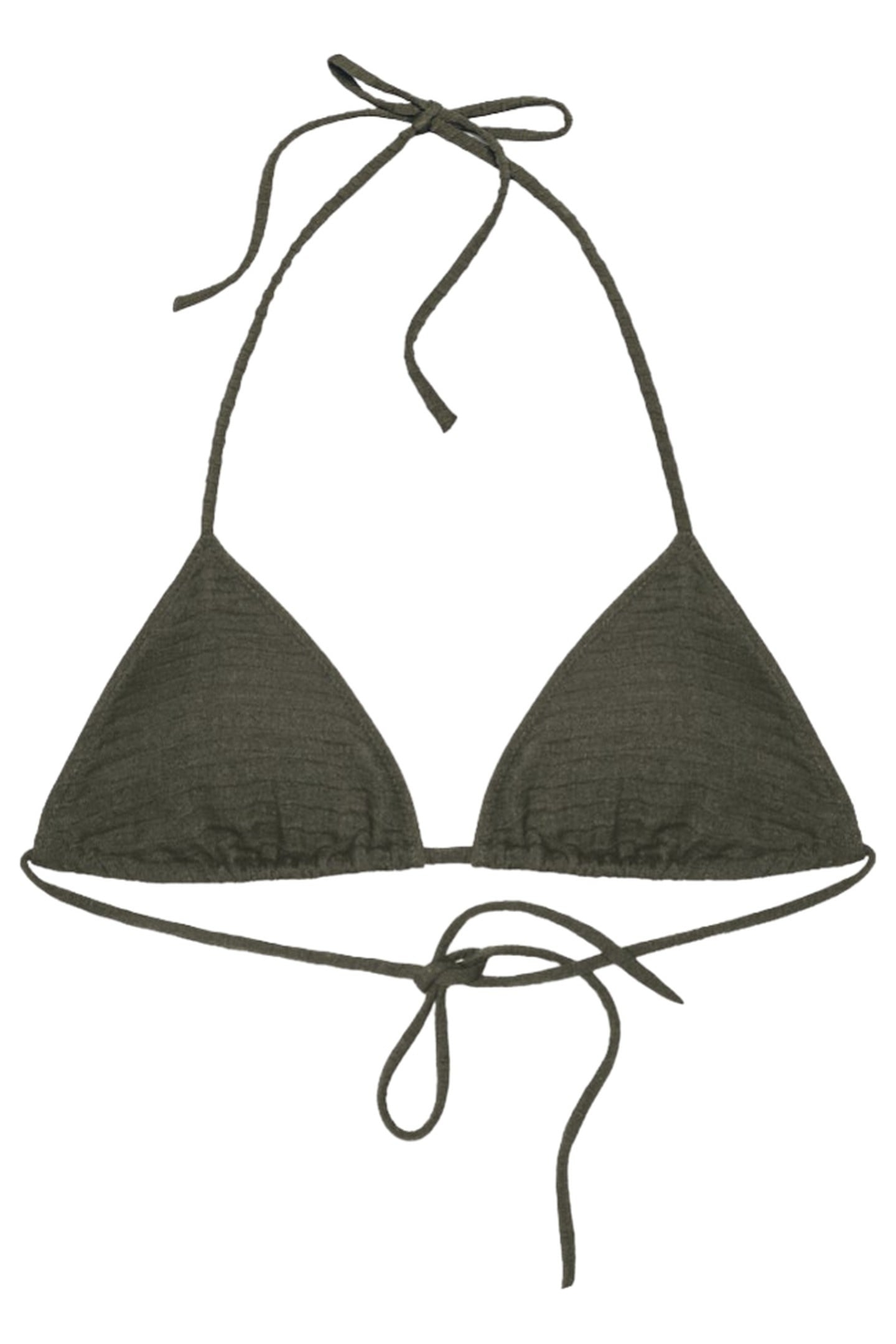 THE GREEN TRIANGLE BIKINI TOP GREEN 1