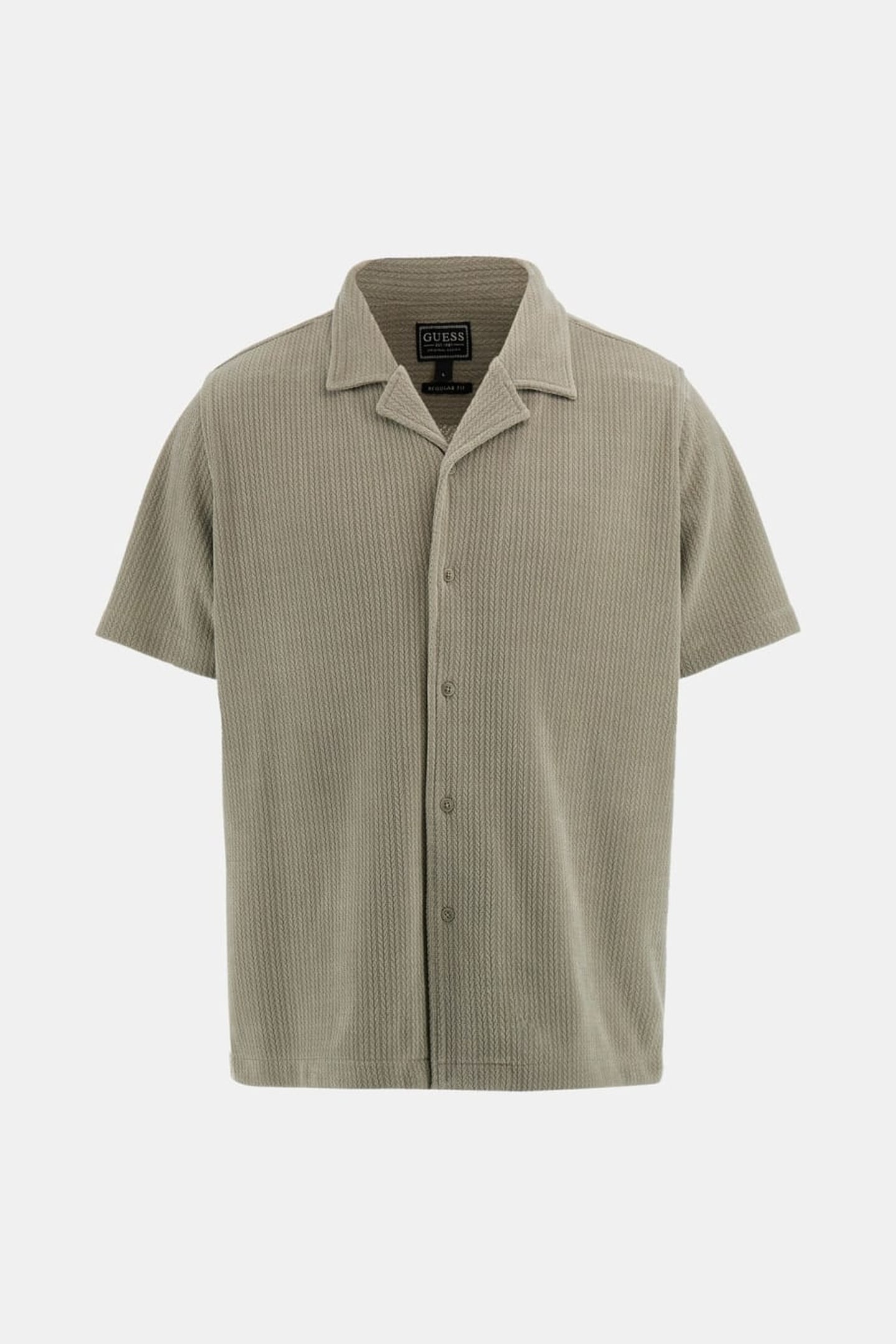 GUESS ECO SS BARON TEXTURED KN SAGE PLANT 2