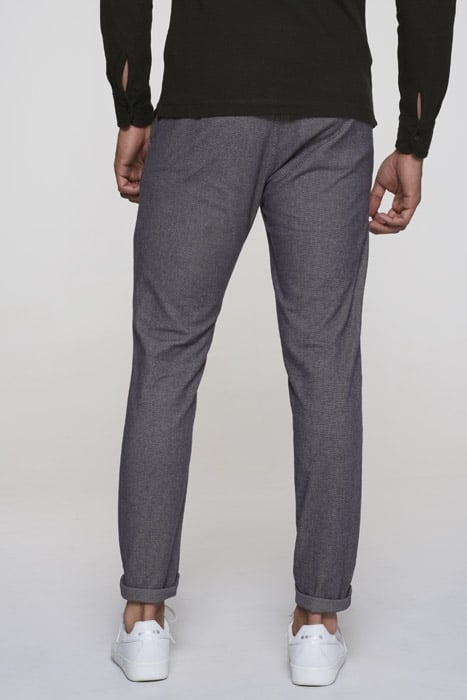 CHINO PANTS BELT STRETCH TWILL MEDIUM GREY 2