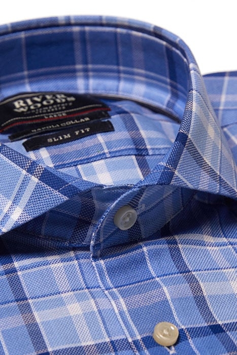 SLIM FIT NAPOLI SHIRT P BLUE 3