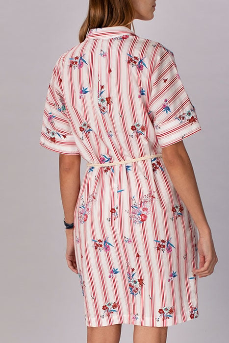 LONG SHIRT DRESS RED 3