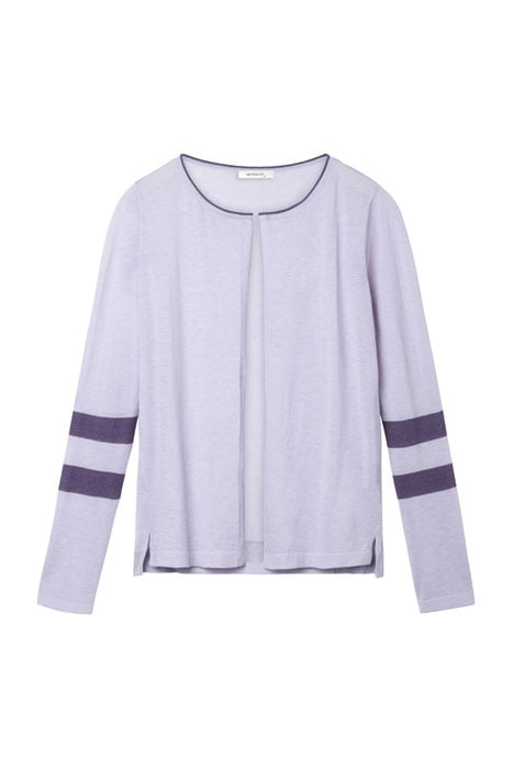 CARDIGAN LONG SLEEVES PASTEL LILAC 21001471 2