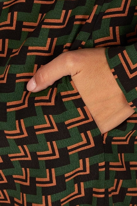 DRESS WITH BIG CUFFS GREEN 5