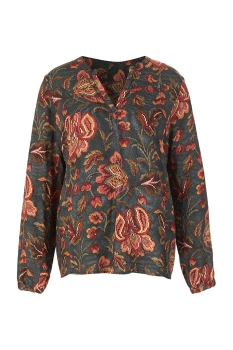 VNECK CLASSIC SHIRT GREEN 1