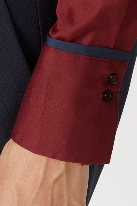 BASIC SHIRT PIPING DETAIL BROWN 5