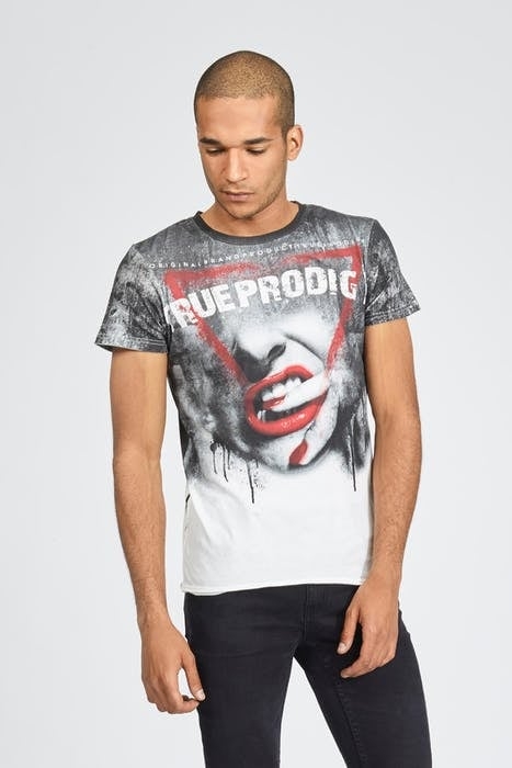 RED LIPS C-NECK OFF WHITE 3