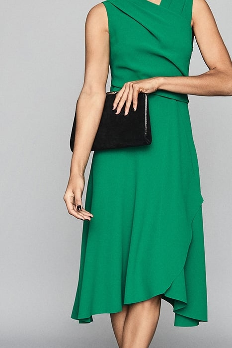 MARLING-WRAP FRONT MIDI D GREEN BOTTLE GREEN 2