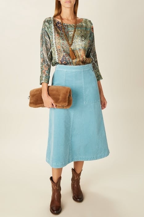 BOAT NECK POPOVER SHIRT MIX W90165 5