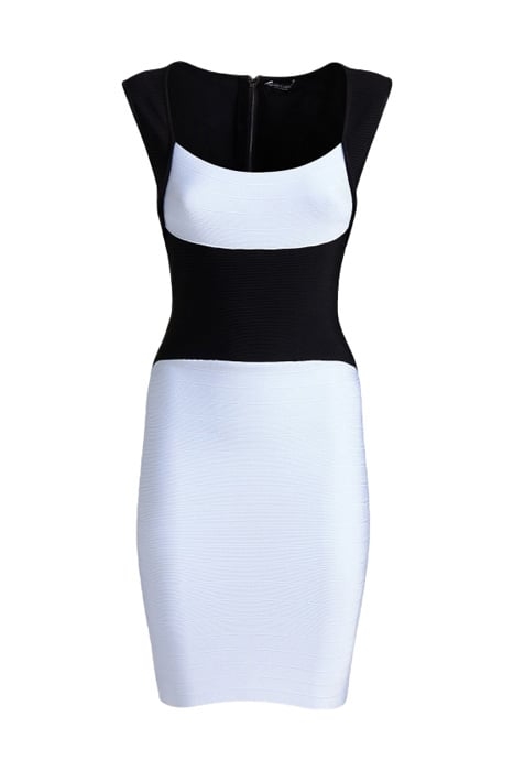 NEED YOU BANDAGE DRESS BLU FANCY BLACK 1