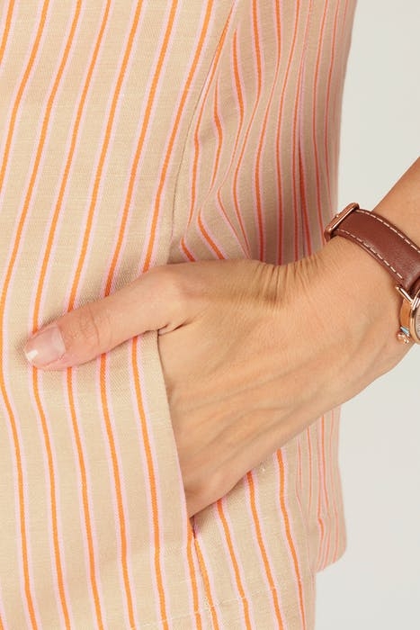 SHIRT BLAZER LS BROWN 2