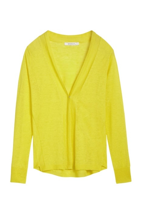 CARDIGAN LONG SLEEVES BLAZING YELLOW 2
