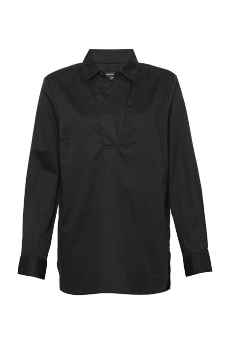 OLDENBURG STITCH V NECK SHIRT WASHED BLACK 1