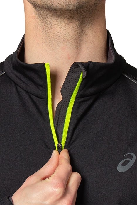LITE-SHOW WINTER 1/2 ZIP TOP PERFORMANCE BLACK/GRAPHITE GREY 7